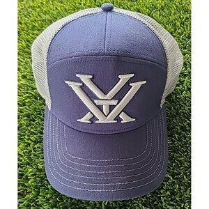 VORTEX Optics Embroidered Logo Gray & Navy Mesh Snapback Cap Hat